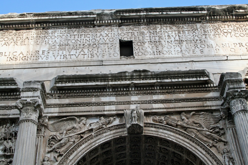 Inscription, Arch of Septimius Severus